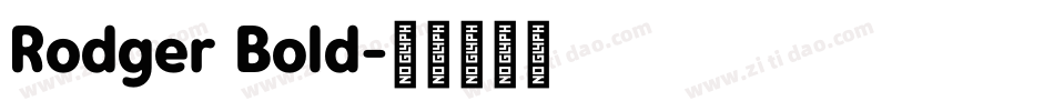 Rodger Bold字体转换